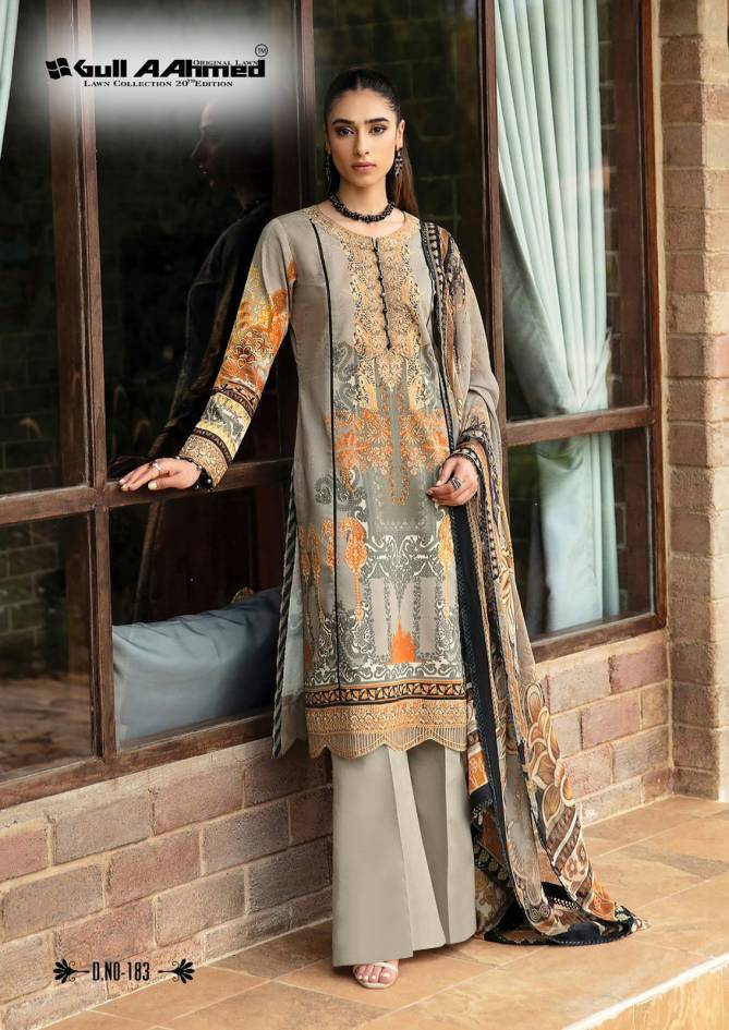 Lawn Vol 20 By Gull A Ahmed Lawn Cotton Printed Pakistani Dress Material Wholesale Shop In Surat
